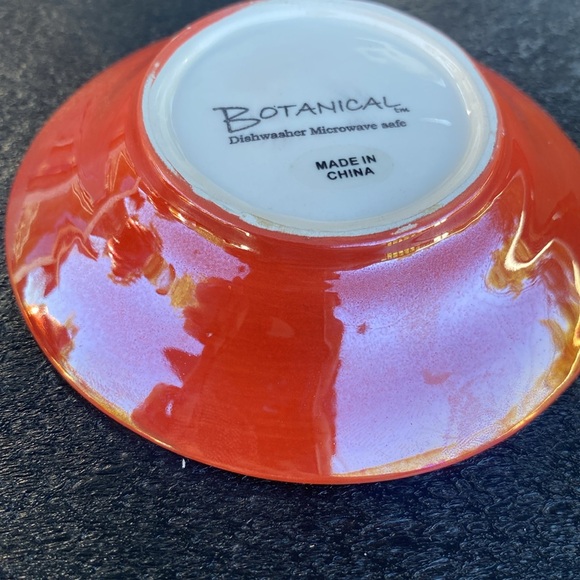 Flower Trinket Dish  Red Pink Purple Iridescent - Picture 7 of 8